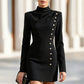 Women's Mock Neck Draped Mini Dress🌸