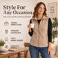 Women's Winter Thermal Stand Collar Vest