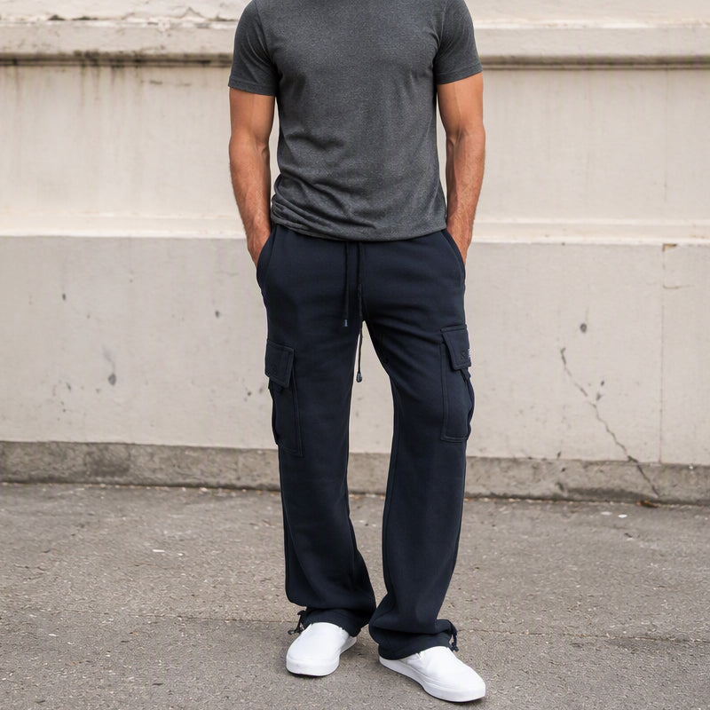 Men's Casual Drawstring Cargo Pants