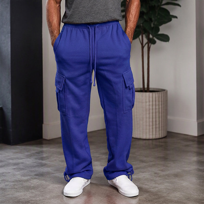 Men's Casual Drawstring Cargo Pants