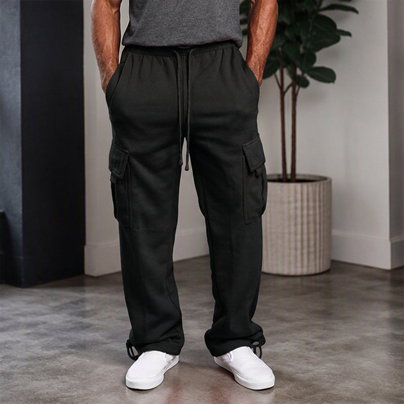 Men's Casual Drawstring Cargo Pants