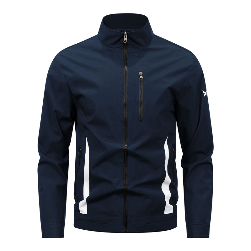 Men’s Casual Stand-Collar Zipper Jacket