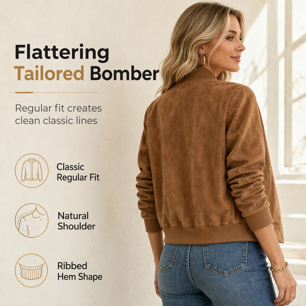 Women's Casual Zip Up Outerwear