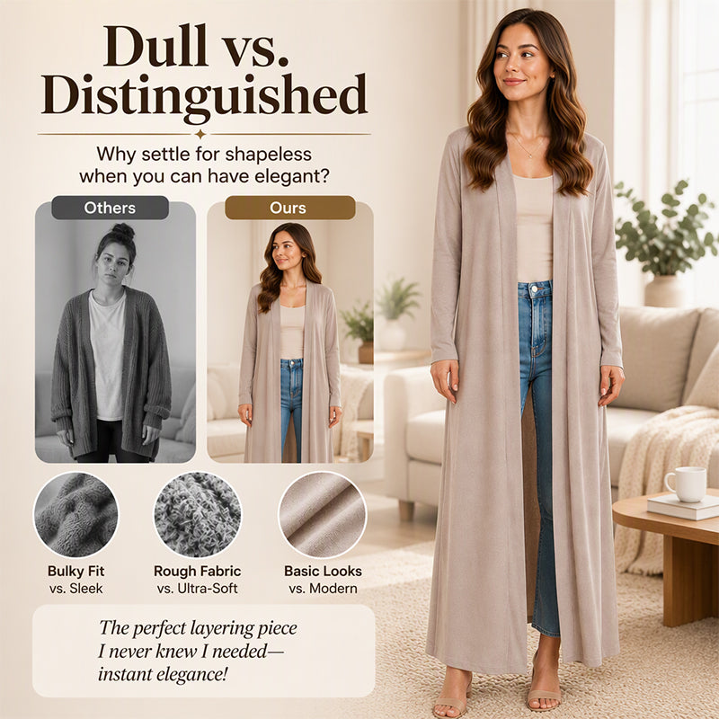 🖤Black Friday Sale:50% OFF🖤 Women's Open Front Maxi Long Cardigan