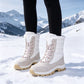 Women's Waterproof Plush-Lined Mid-Calf Snow Boots