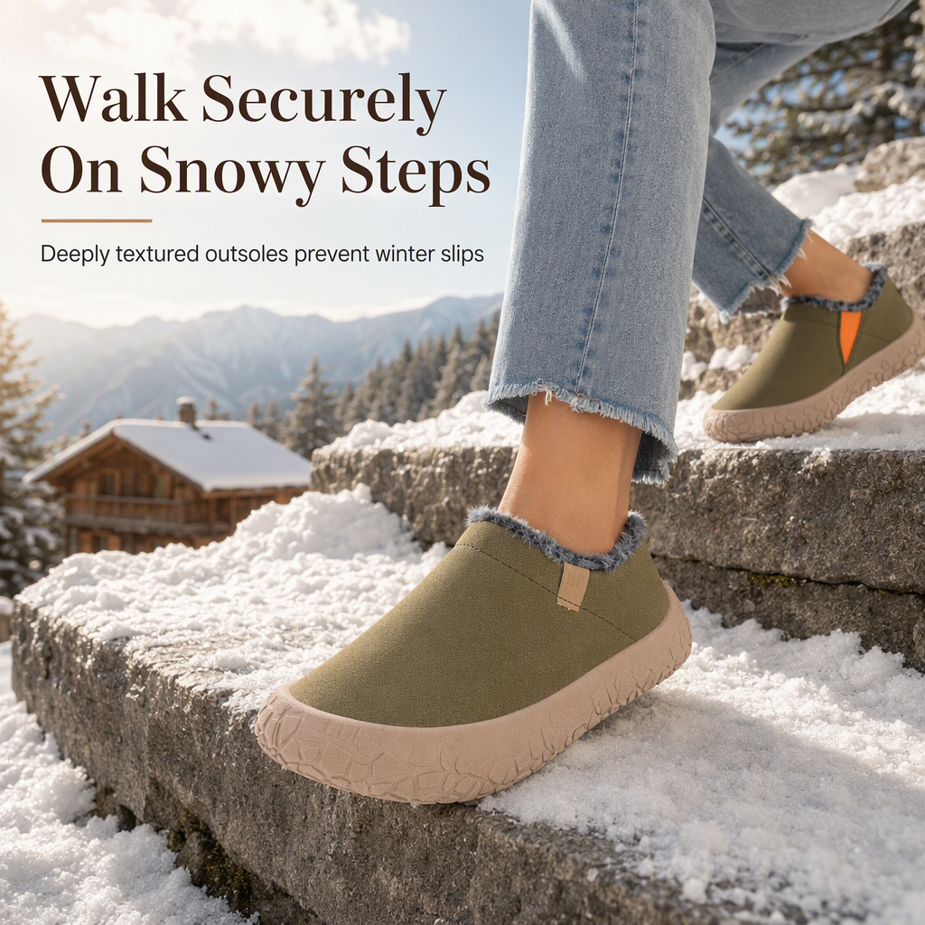 Women's Warm Slip-On Winter Snow Shoes