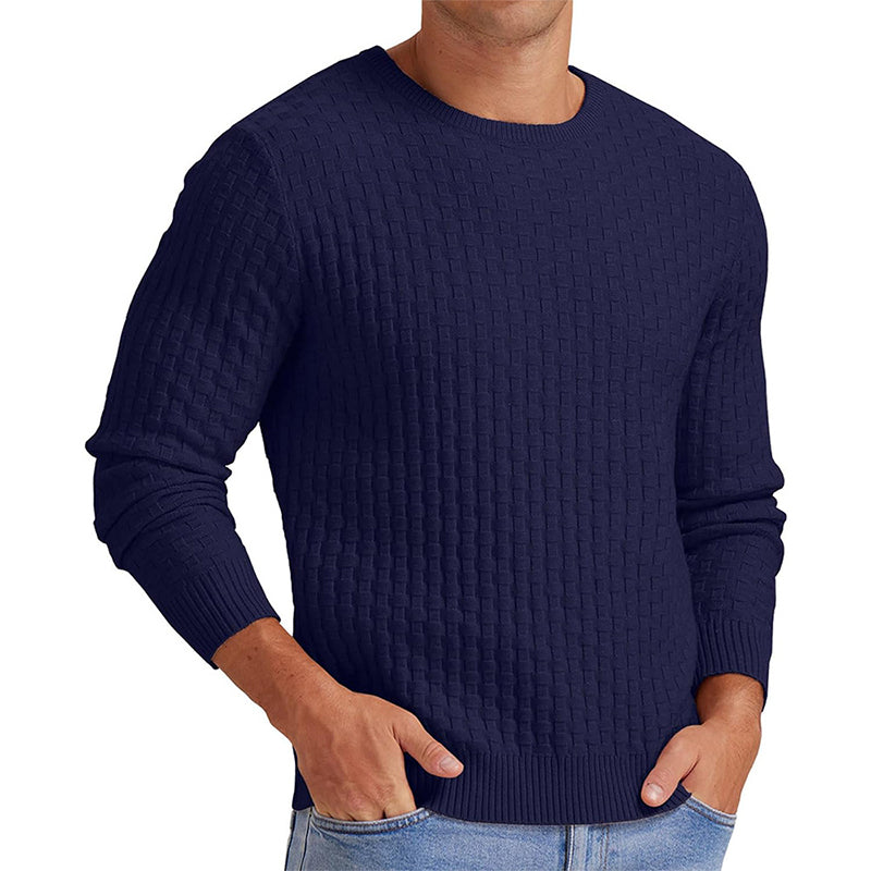 Men's Casual Crew Neck Knitted Sweater