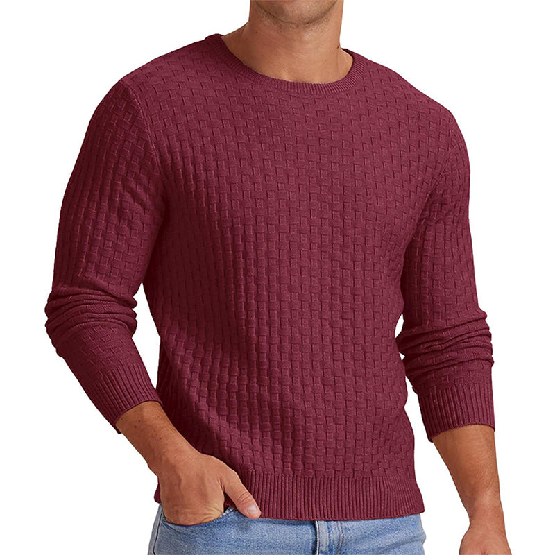 Men's Casual Crew Neck Knitted Sweater