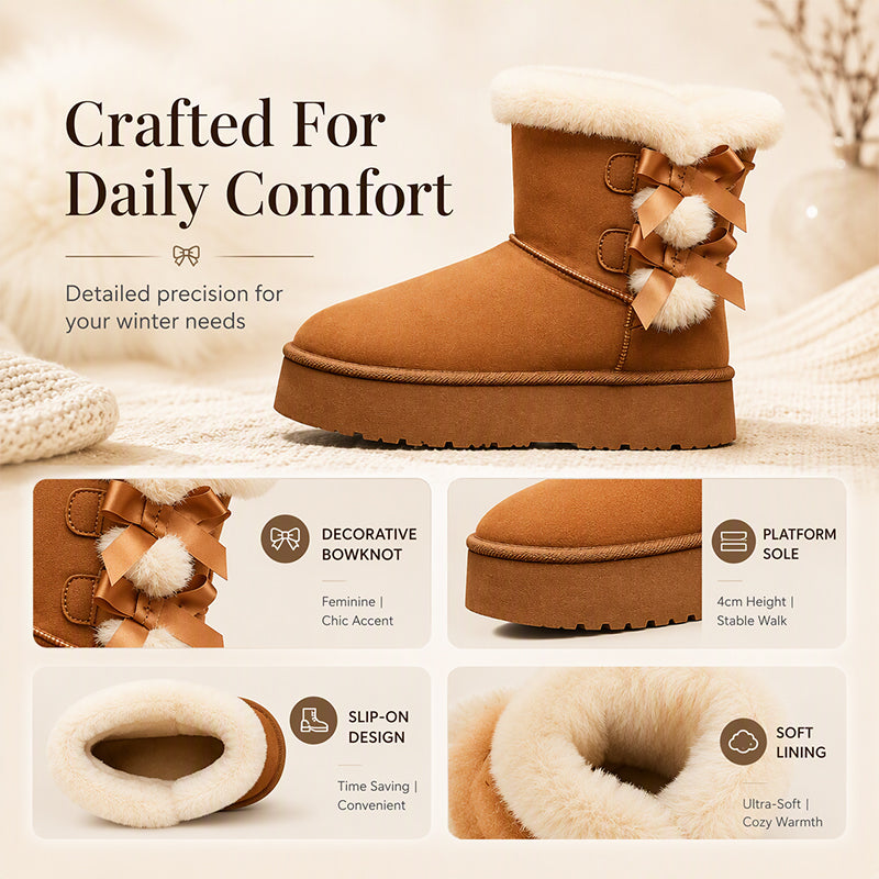 Women's Winter Non-Slip Warm Lining Snow Boots