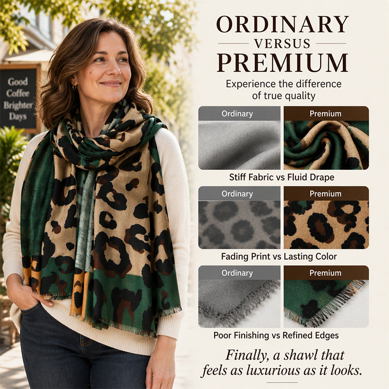 🧣 Versatile Lightweight Leopard Print Shawl Scarf