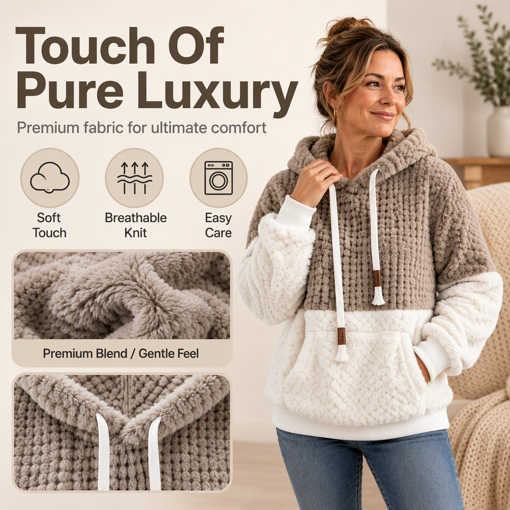 Women's Winter Cozy Thermal Hooded Sweatshirt