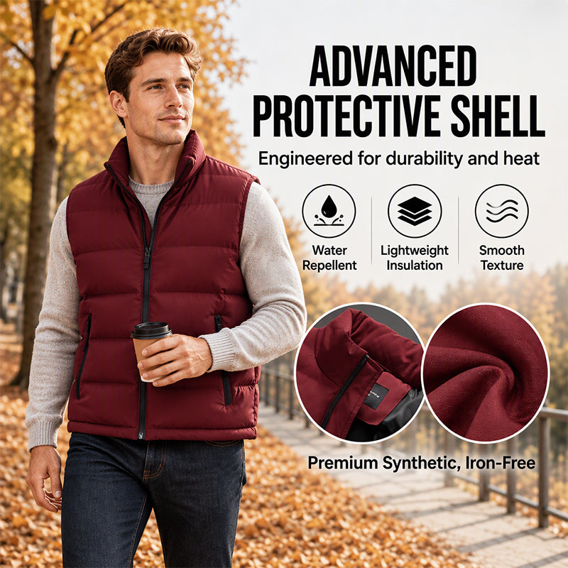 💥✨Men's Classic Stand Collar Padded Vest