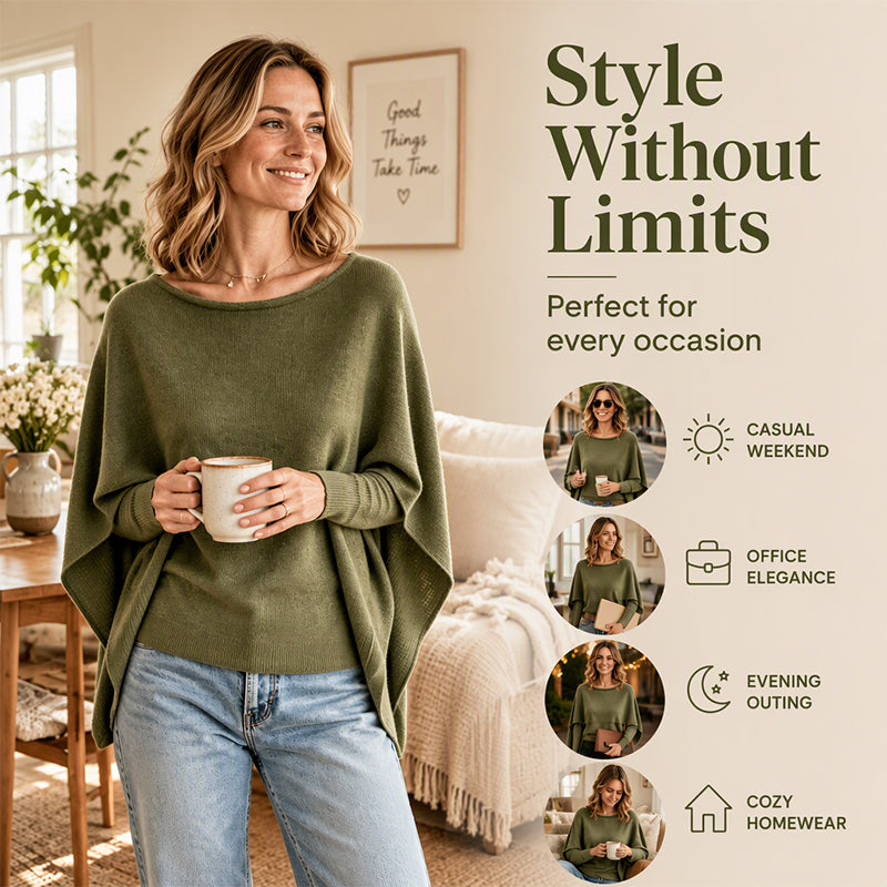 Women's Chic Mock 2-Piece Draped Shawl Top