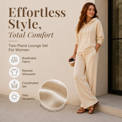 Women's Casual Hoodie and Lounge Pants Set