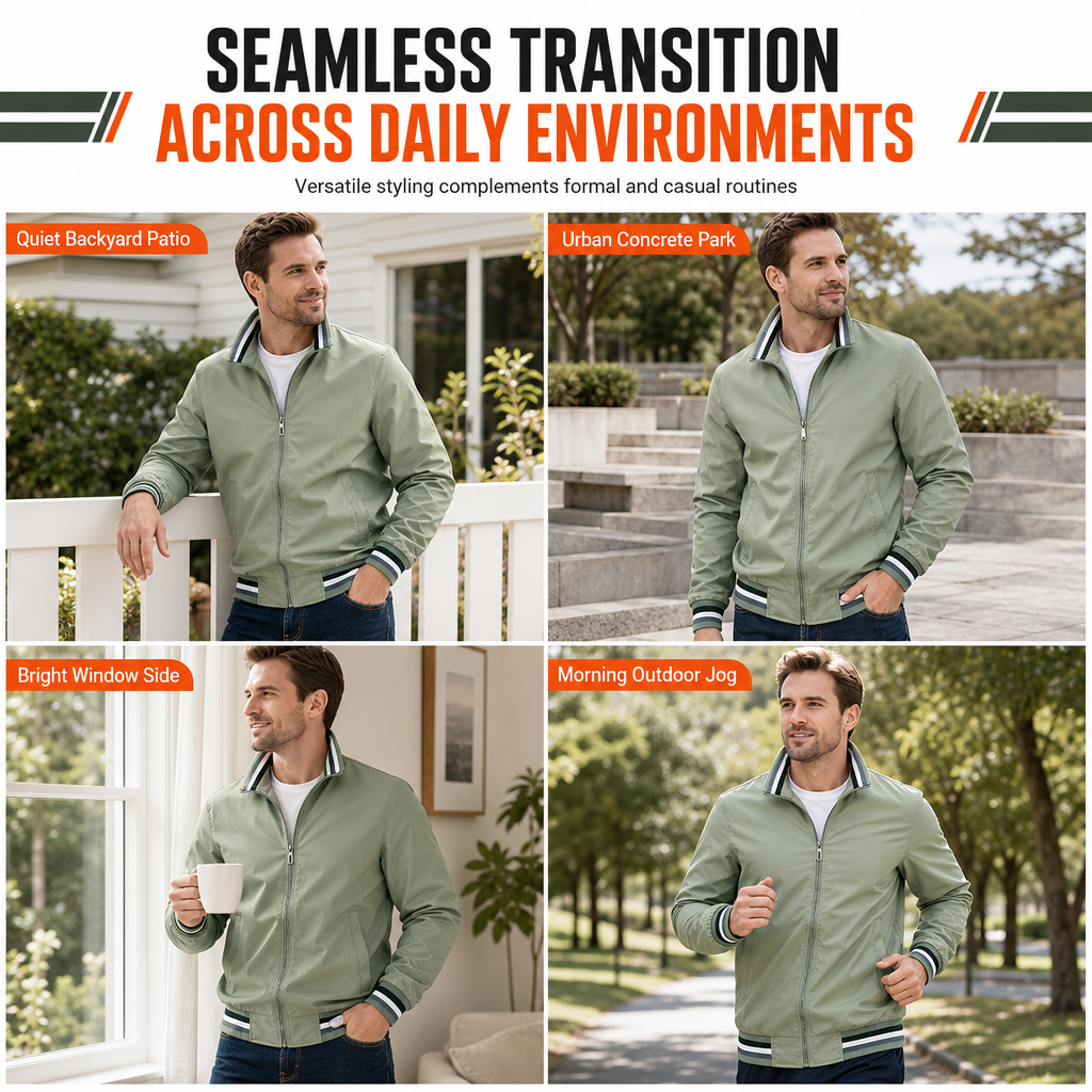 Men's Casual Solid Color Jacket