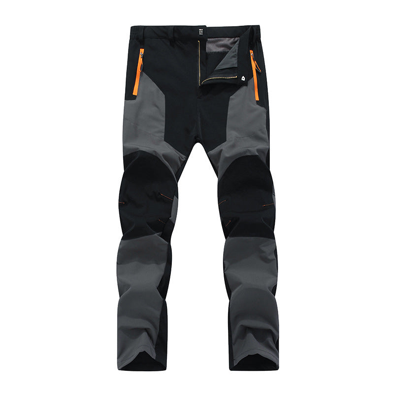 Men's Waterproof Windproof Patchwork Hiking Pants