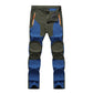 Men's Waterproof Windproof Patchwork Hiking Pants