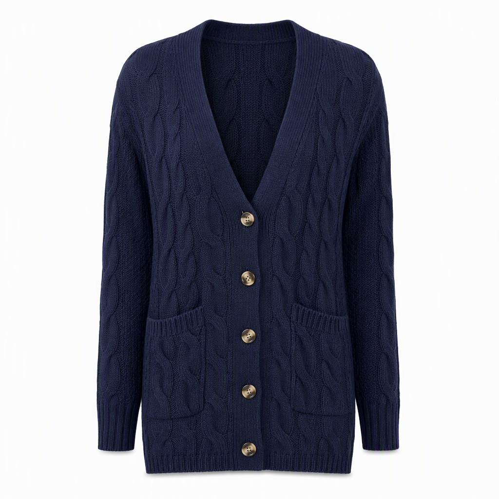 Women's Long Single Breasted Knitted Cardigan Sweater Casual Outerwear Coat for Autumn and Winter