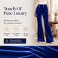 Women's High-Waisted Velvet Flare Pants