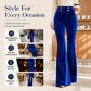 Women's High-Waisted Velvet Flare Pants