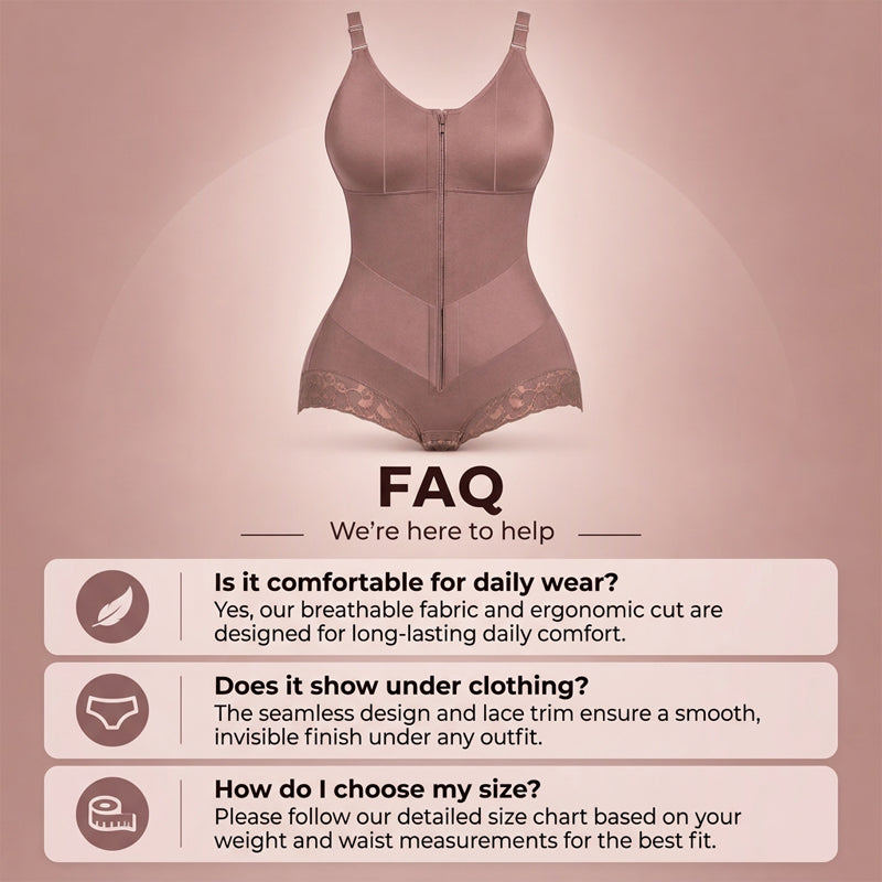 🌺 Women's Plus Size Tummy Control Bodysuit Shapewear