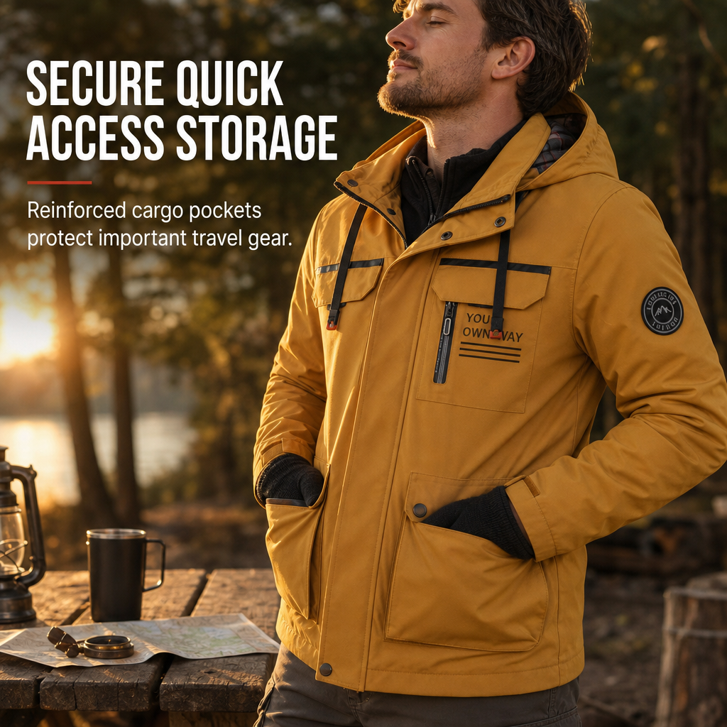 🧥Windproof & Heat-Locked, Outdoor Protection – Men's Casual Warm Parka Jacket ✨