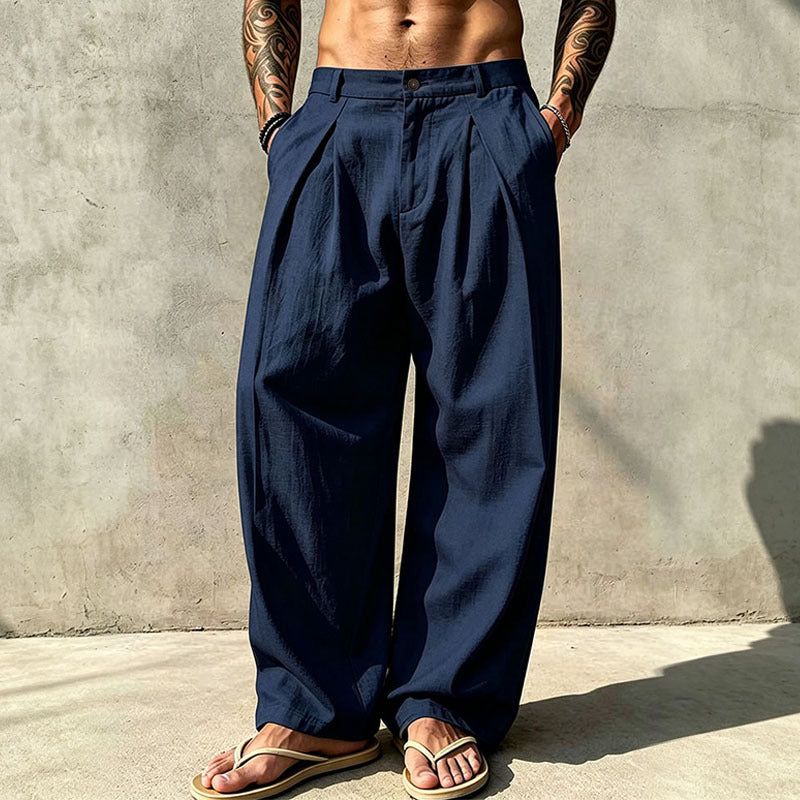 Men's Casual Breathable Wide-Leg Pants