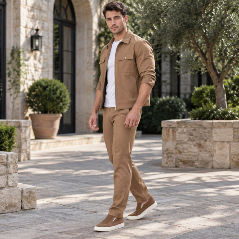 Men's Casual Stylish Jacket and Pants Set