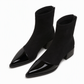 Women's French Style Pointed Toe Ankle Boots Slim Fit Elegant Short Boots for Spring and Autumn