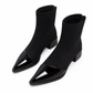 Women's French Style Pointed Toe Ankle Boots Slim Fit Elegant Short Boots for Spring and Autumn