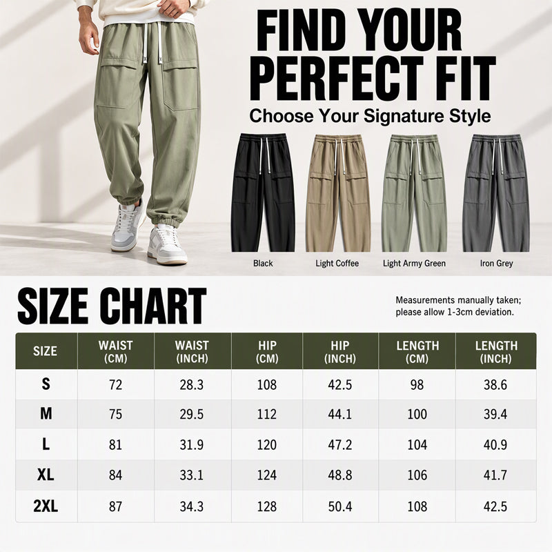 Men's Waterproof Plush-Lined Cargo Pants