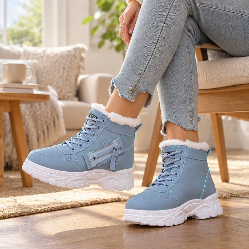 Women's Winter Warm Plush-Lined Ankle Boots