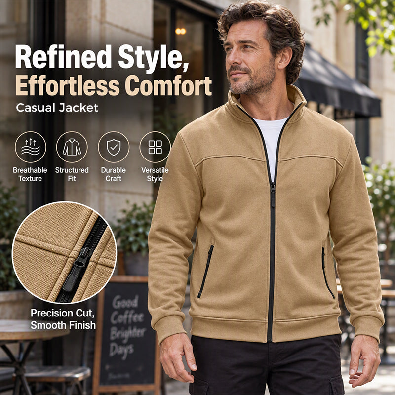 🧥Men's Casual Stand Collar Jacket 🍂 Smart, Casual & Effortlessly Stylish!
