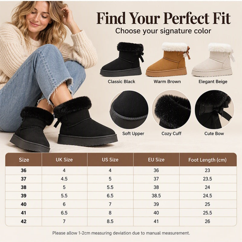 Women's Platform Mid-Calf Snow Boots