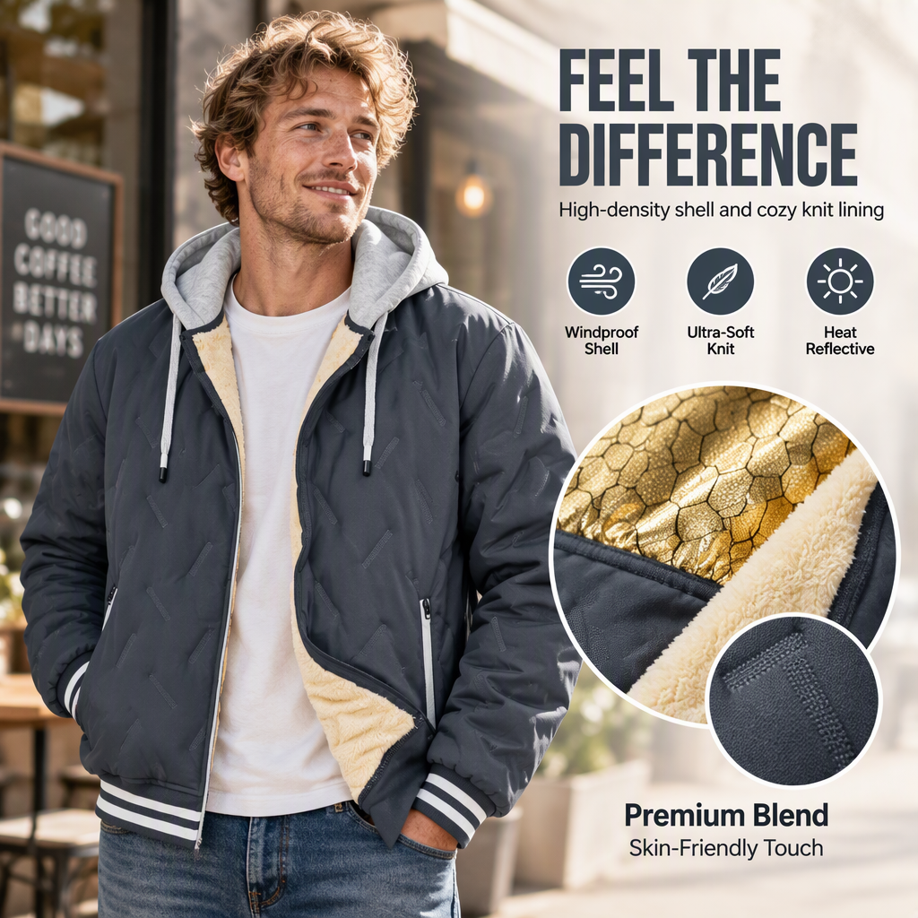 Men's Winter Warm Hooded Jacket