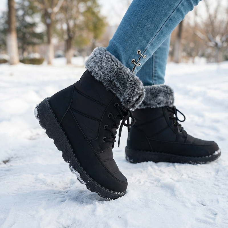 Comfortable, warm boots with a non-slip sole