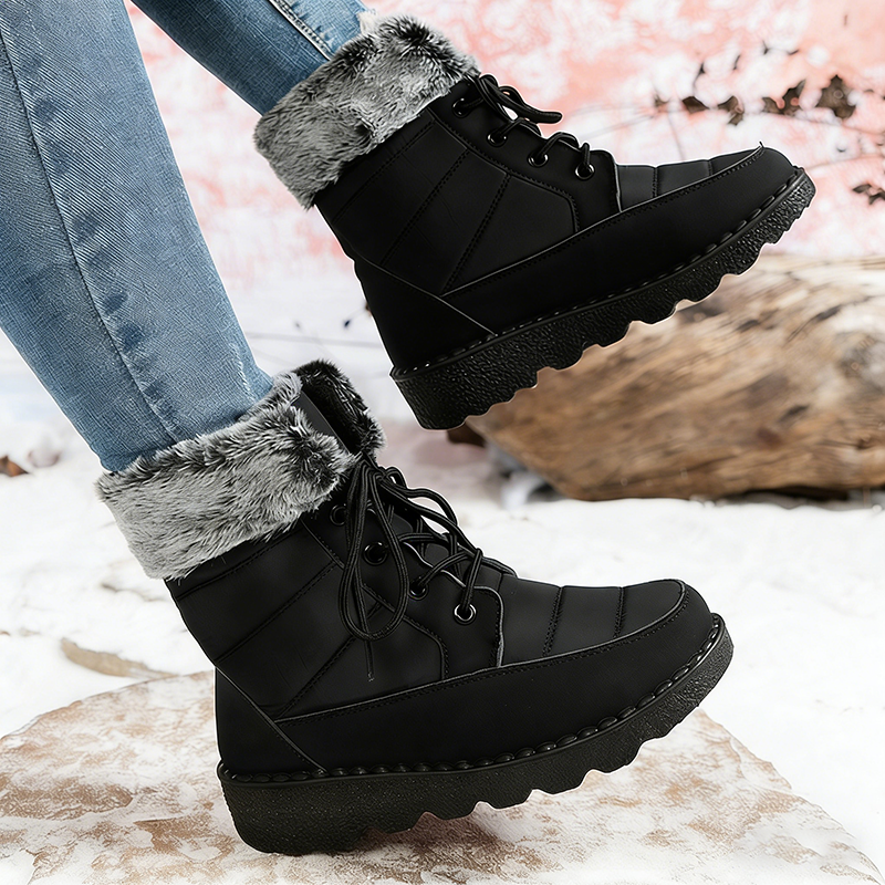 Comfortable, warm boots with a non-slip sole