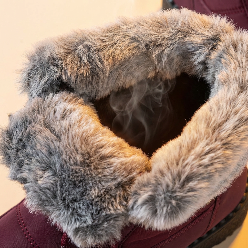 Comfortable, warm boots with a non-slip sole
