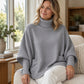 ❄️🧶 Women's Turtleneck Batwing Sleeve Sweater | Cozy Warmth, Flattering Drape – Chic & Comfy for Cold Days ✨