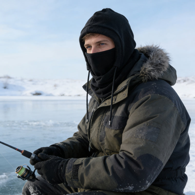 All-in-one thermal winter face mask & hood