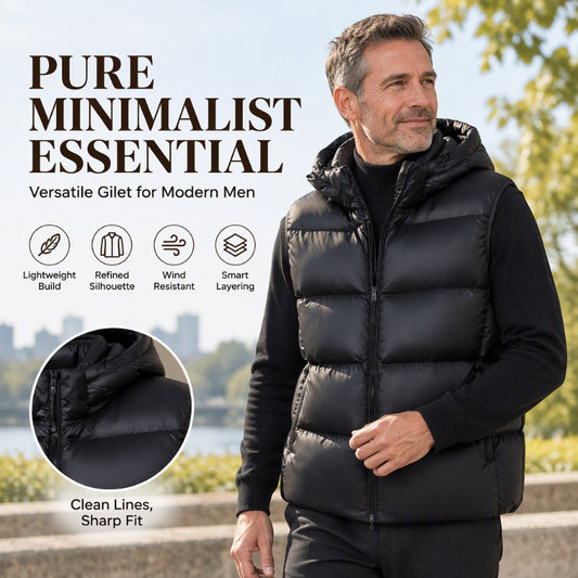 Men's Lightweight Thermal Hooded Vest