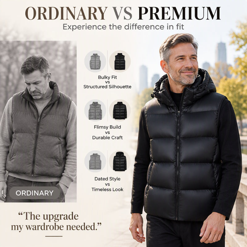 Men's Lightweight Thermal Hooded Vest