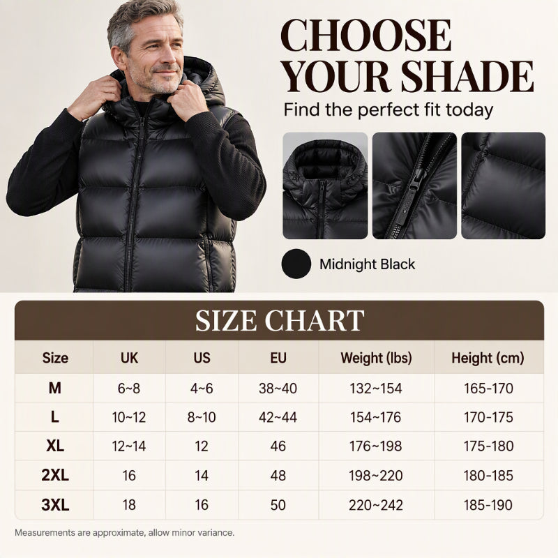Men's Lightweight Thermal Hooded Vest