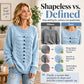 Women's Elegant Crew Neck Braided Sweater