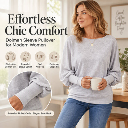 Women's Casual Batwing Sleeve Sweater