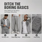 Men's Streamlined Waffle Zip Up Jacket Set