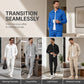 Men's Streamlined Waffle Zip Up Jacket Set