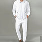 Men's Streamlined Waffle Zip Up Jacket Set