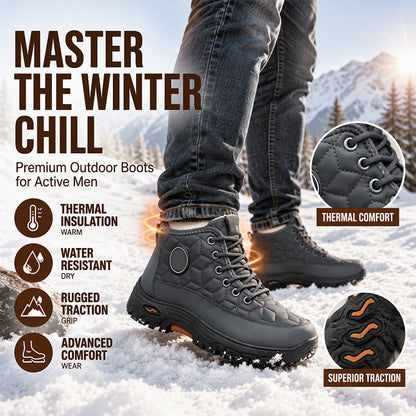 Men's Warm Plush-Lined Snow Boots