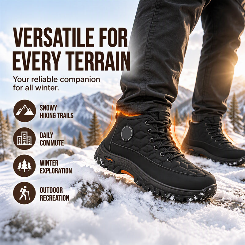Men's Warm Plush-Lined Snow Boots